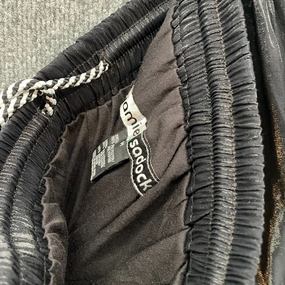 Jamie Sadock Pants Womens M Black Pull‎ On Tapered Joggers Athleisure 90s Golf